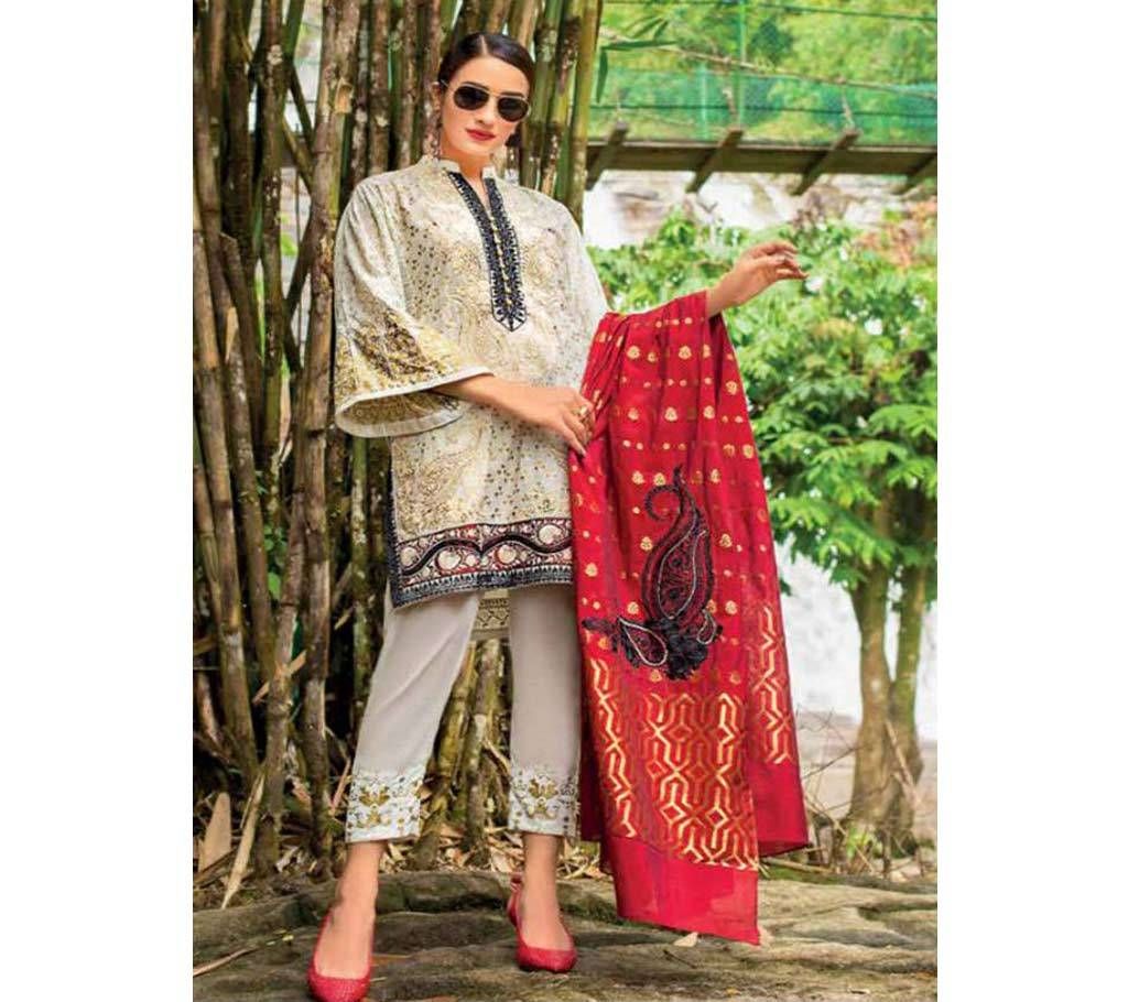 ZAINAB CHOTTANI LUXURY LAWN UNSTITCHED EMBROIDERED THREE PIECE