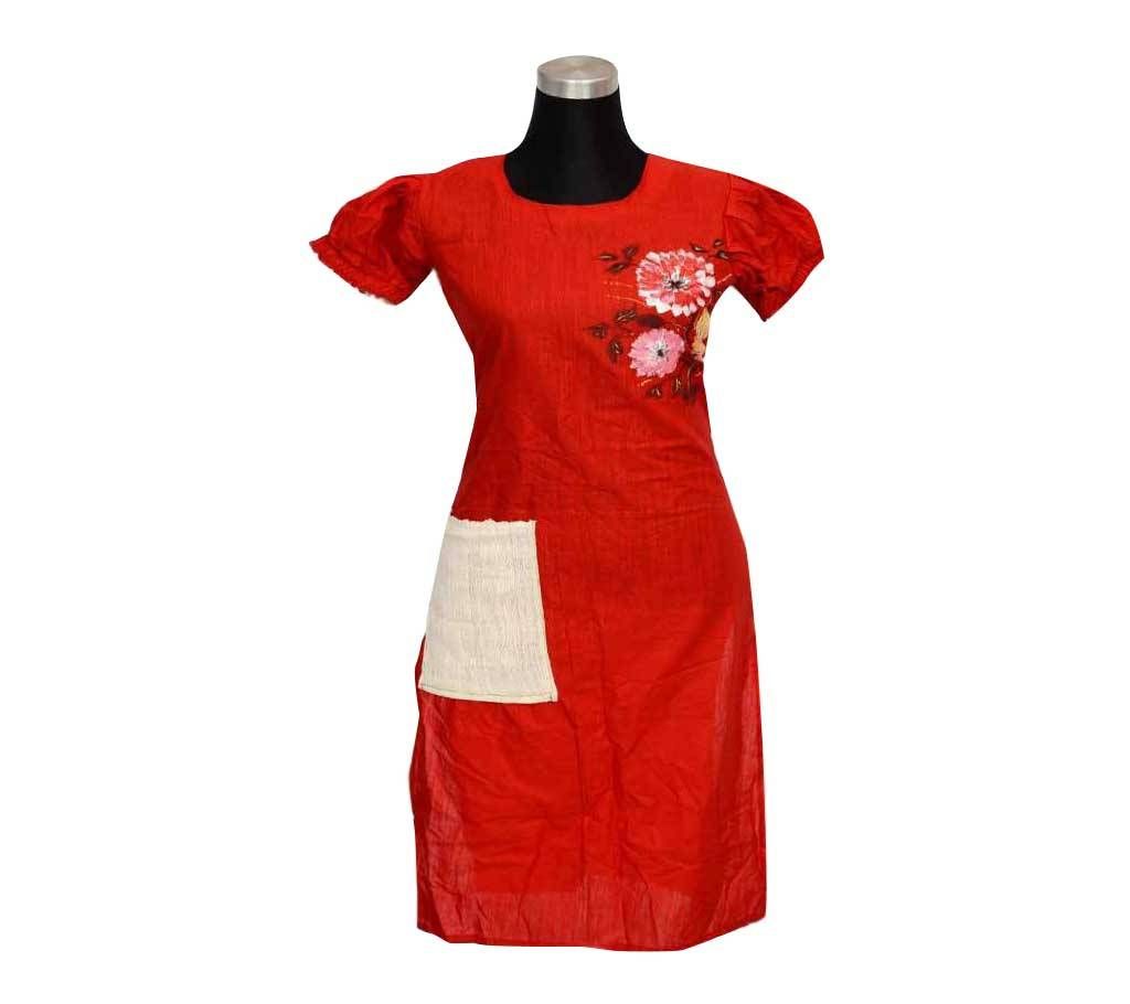 Unstitch Hand Print Kurti