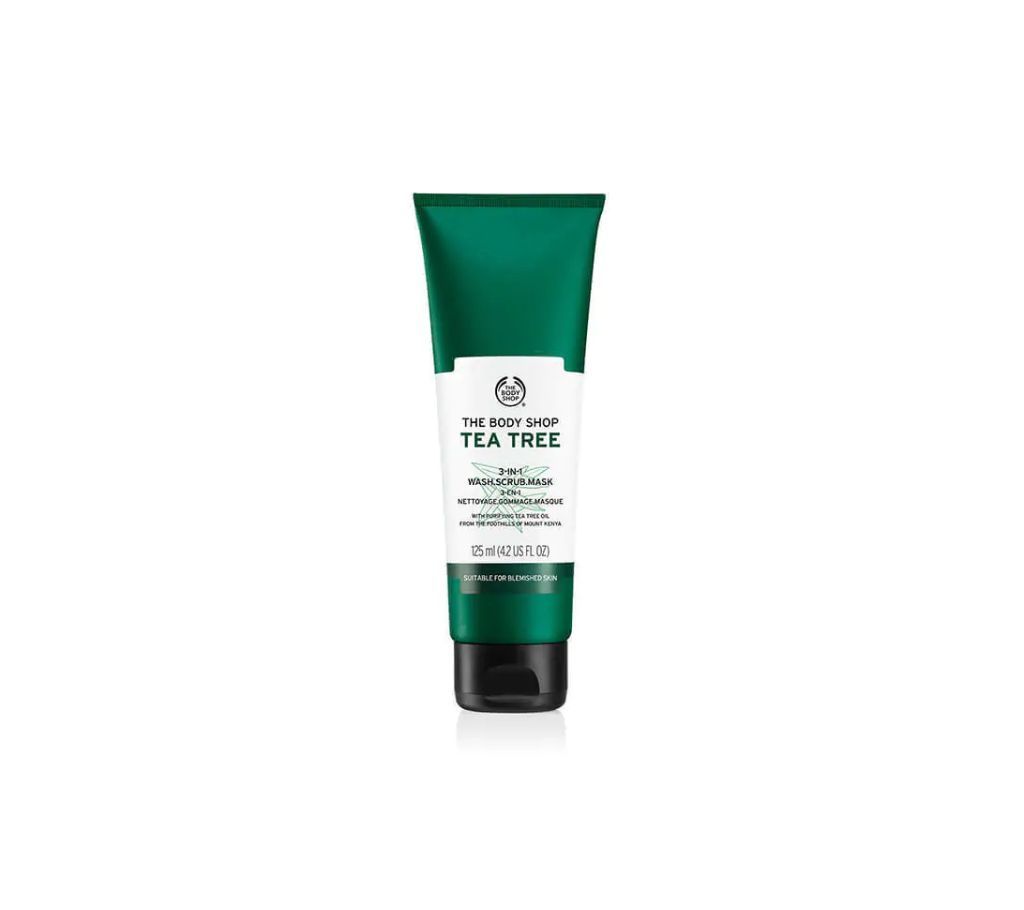 Tea Tree 3-in-1 Wash Scrub Mask 125ml (UK)