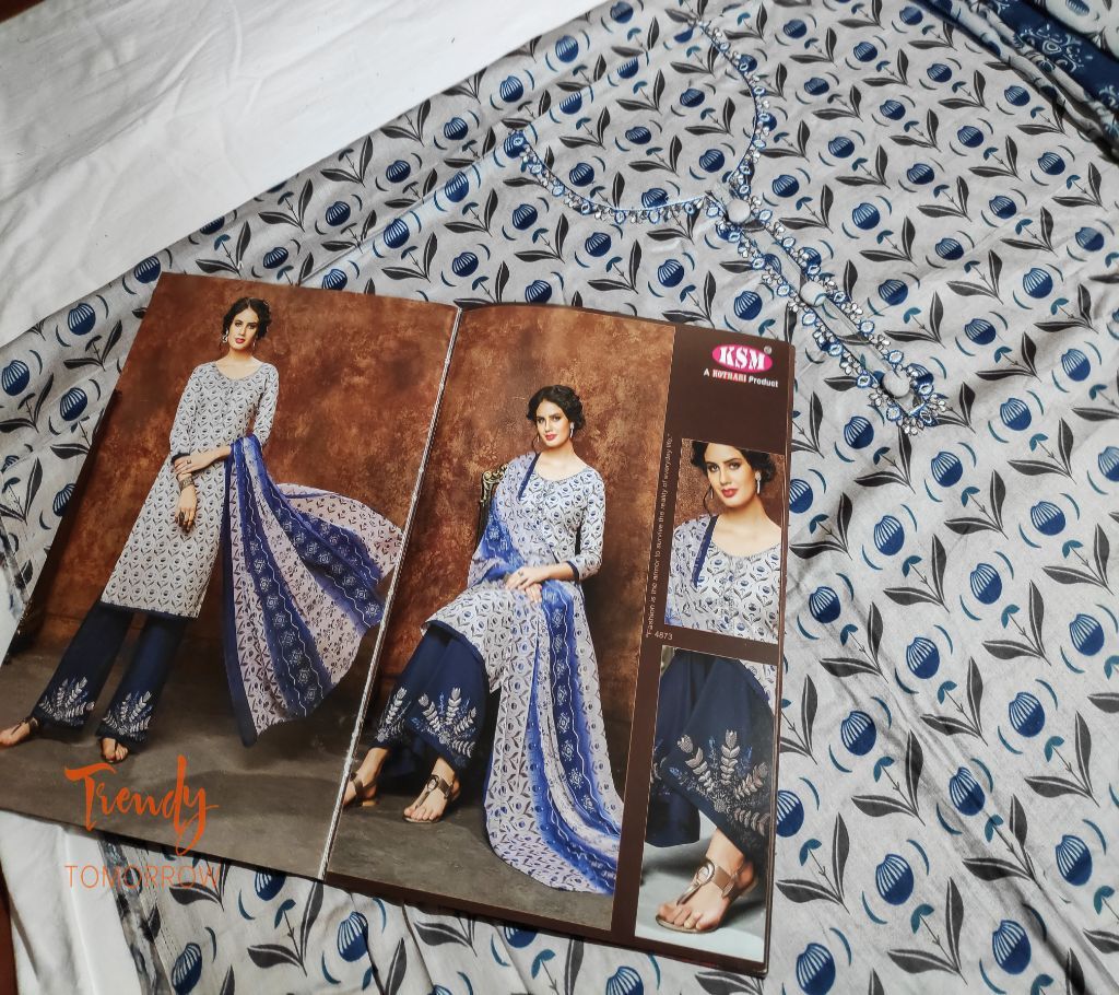 Indian Cotton Three pc by Sanvi