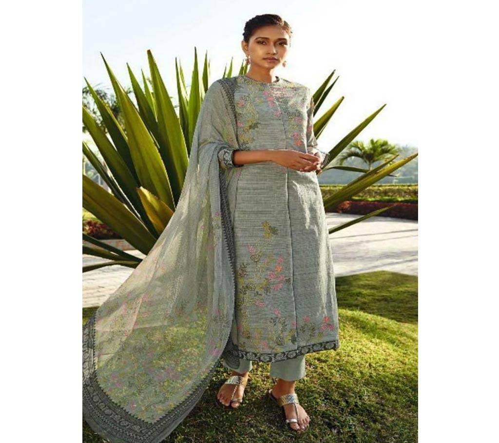 Sahiba Sarg Leaf Line Embroidery Three Piece-750