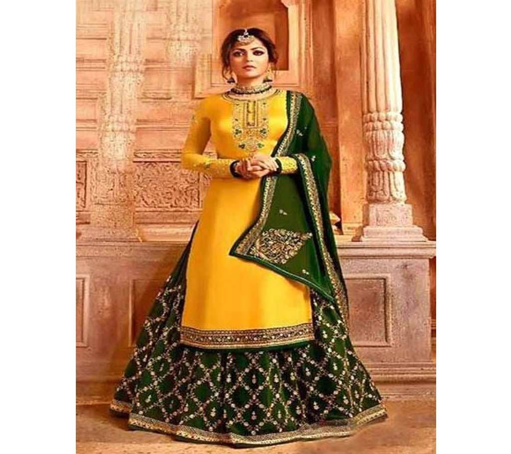 Unstitched Gorgeous Embroidery Three Piece 
