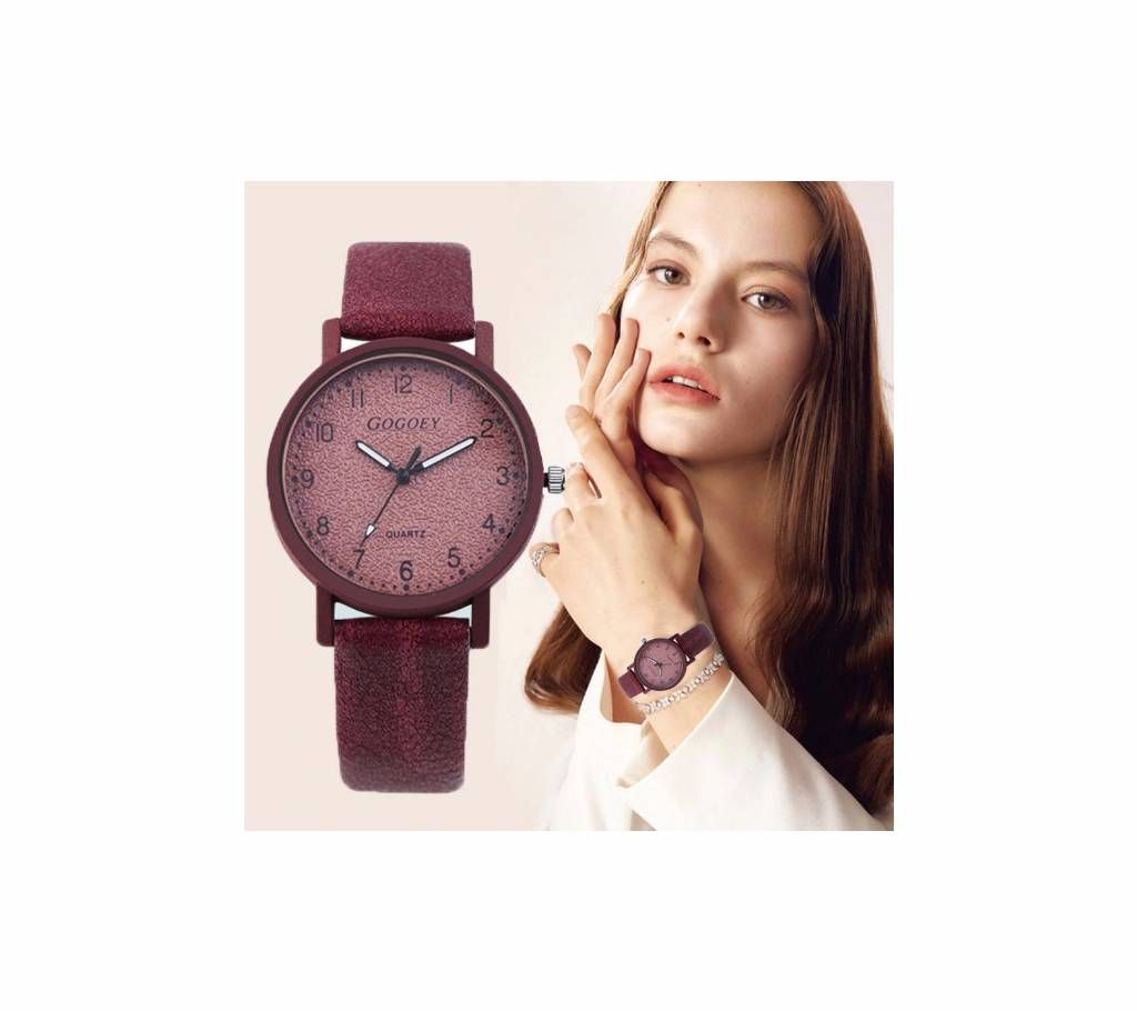 Leather Luxury Simple Women Wristwatch