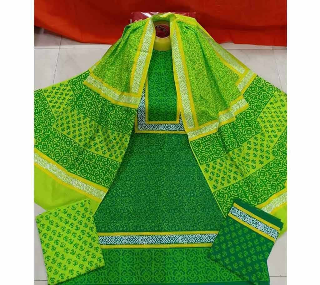 Block Unstitched printed 3pcs