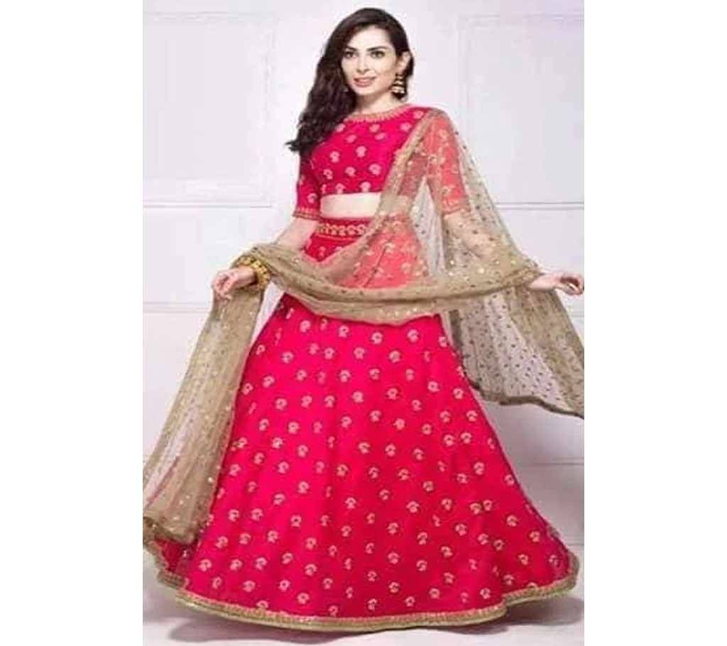Indian Unstitched Georgette Party Suit - Copy