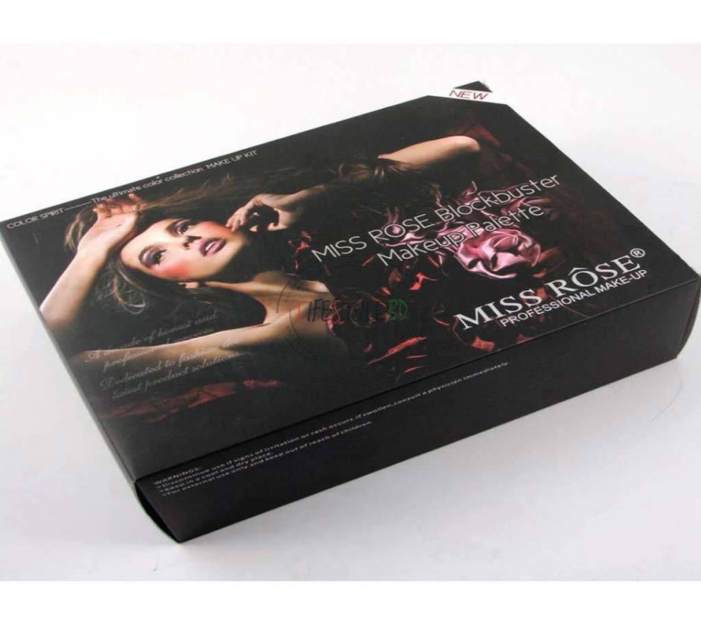 Miss Rose 180 Pcs Make up Cosmetic Kit Box Eyeshadow Blushers Eyebrow Mirror Set