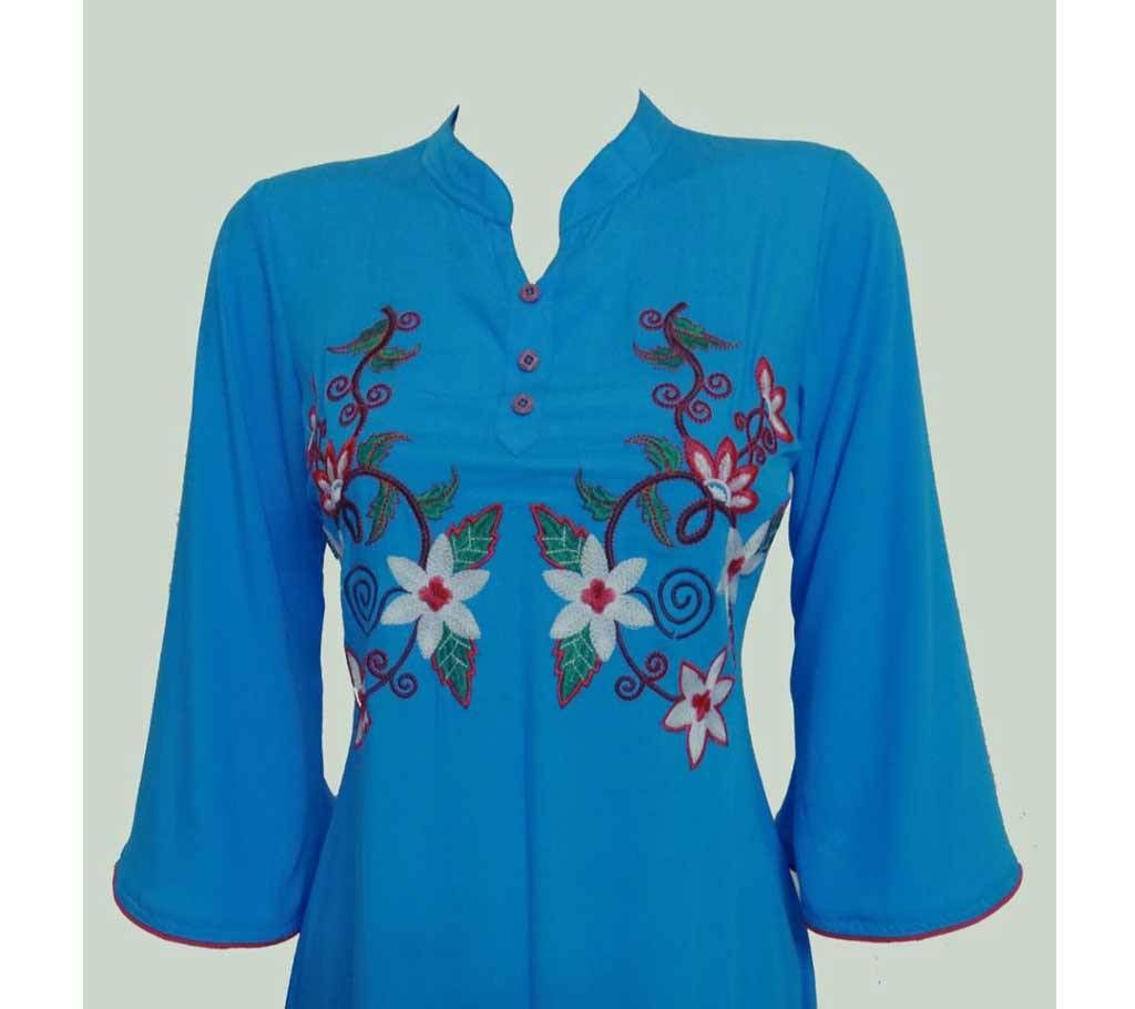 Embroidery Printed Single Casual Kameez For Woman