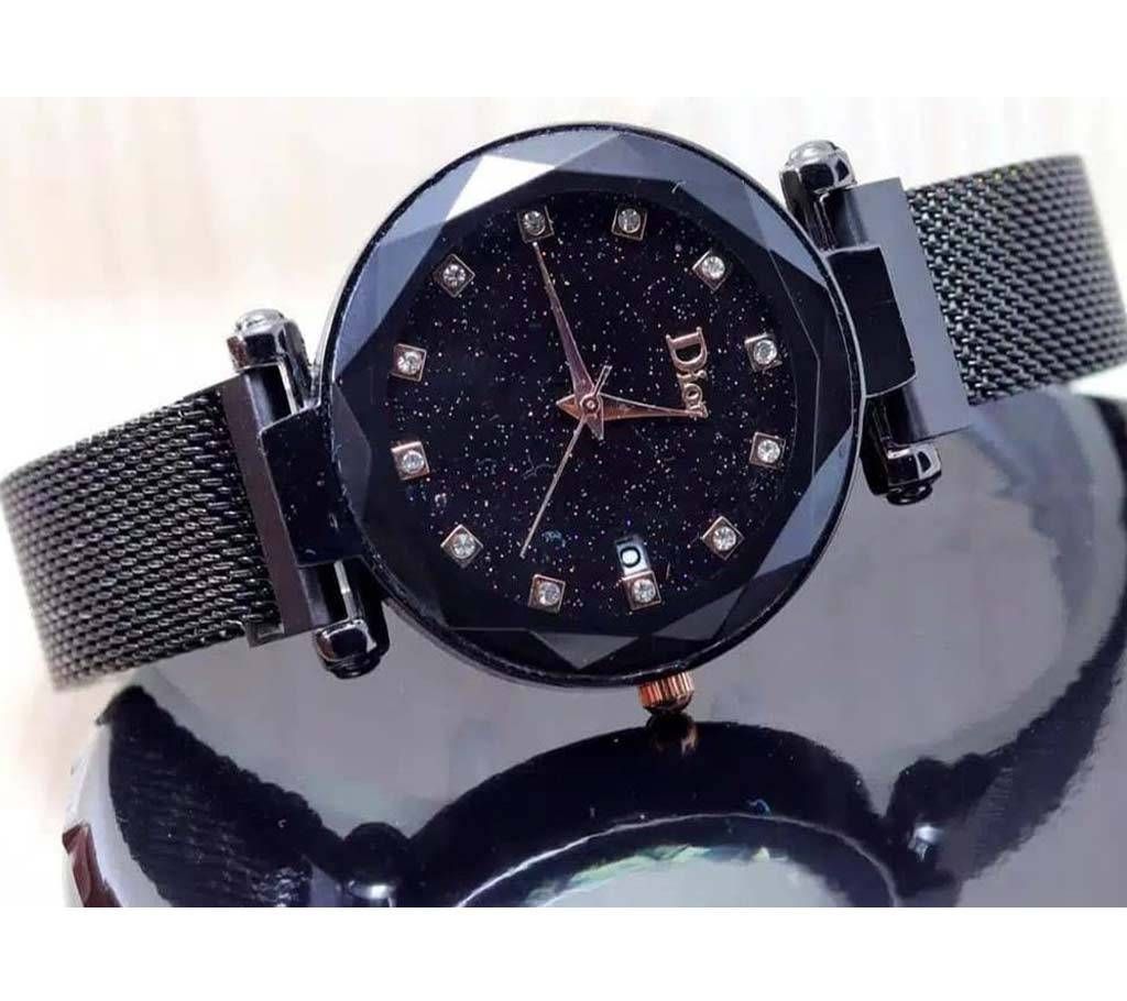 Ladies Analog Watch Dor04 - Black - B24
