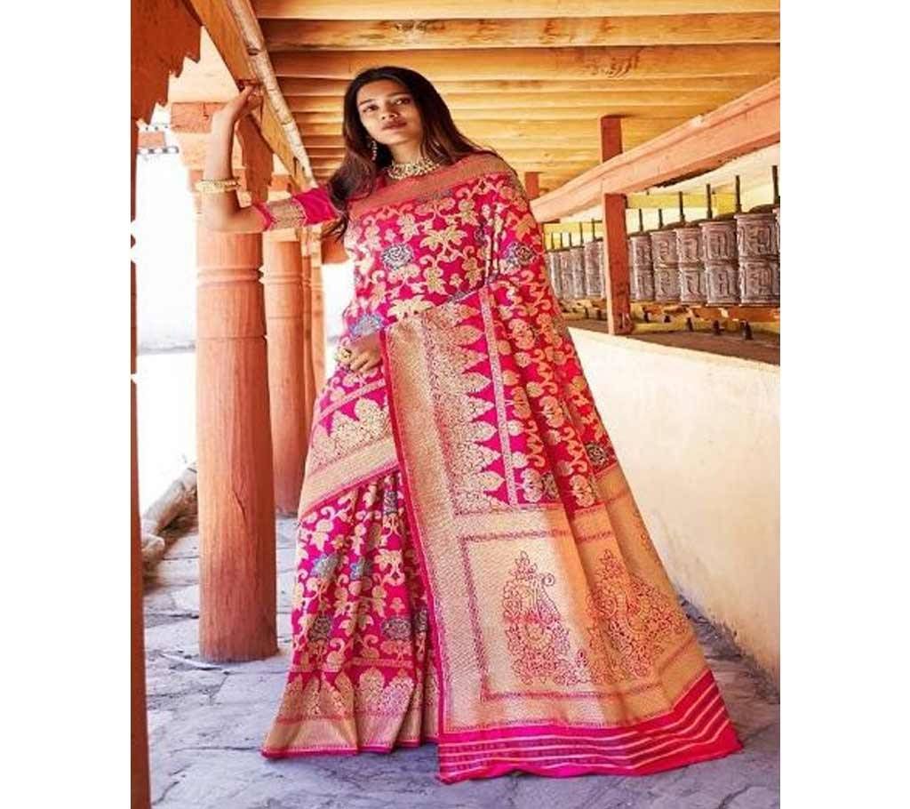 Rajtex Kunika Soft Minari Silk Sharee  