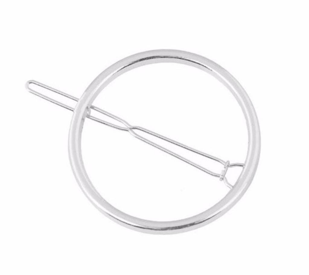 1pcs Round Alloy Simple Creative Hairpins for Woman