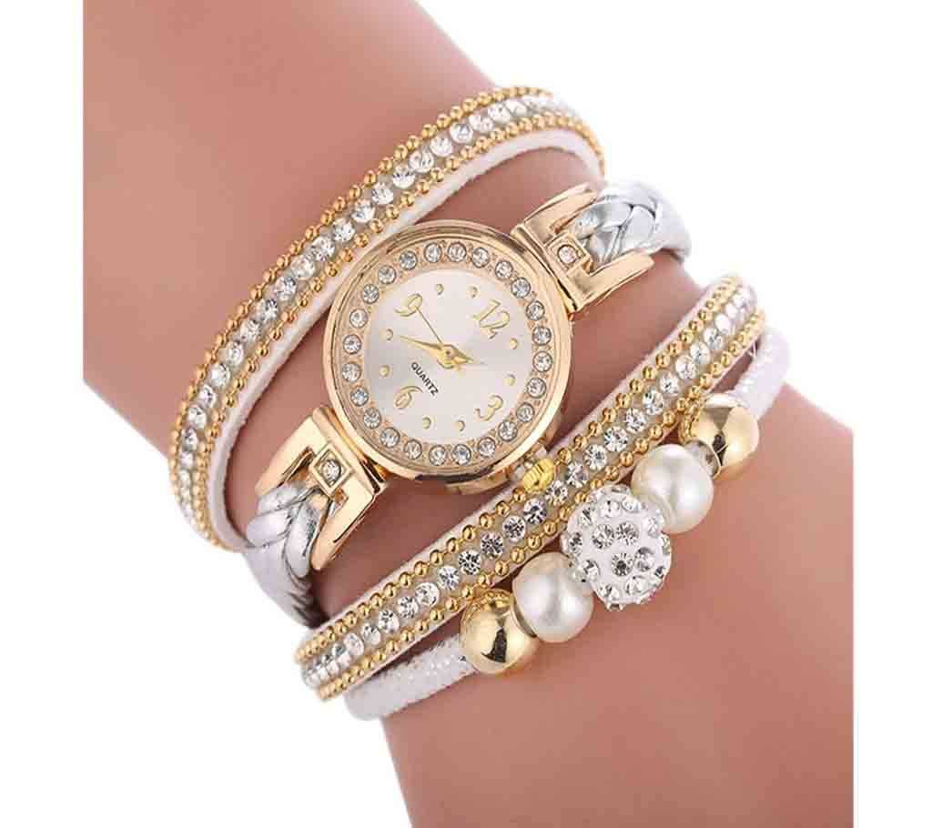 Ladies Bracelet Watch-White