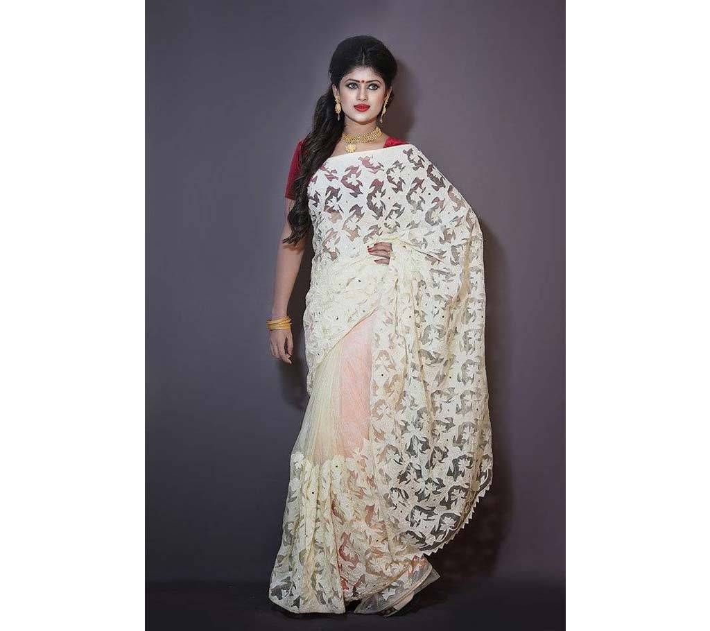Katwork net applique Sharee