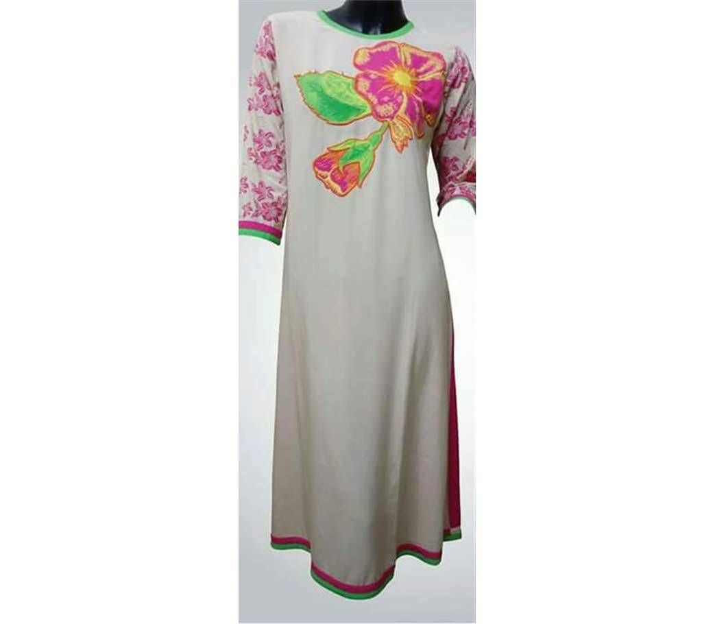 Hand Paint Embroidery Long Kameez