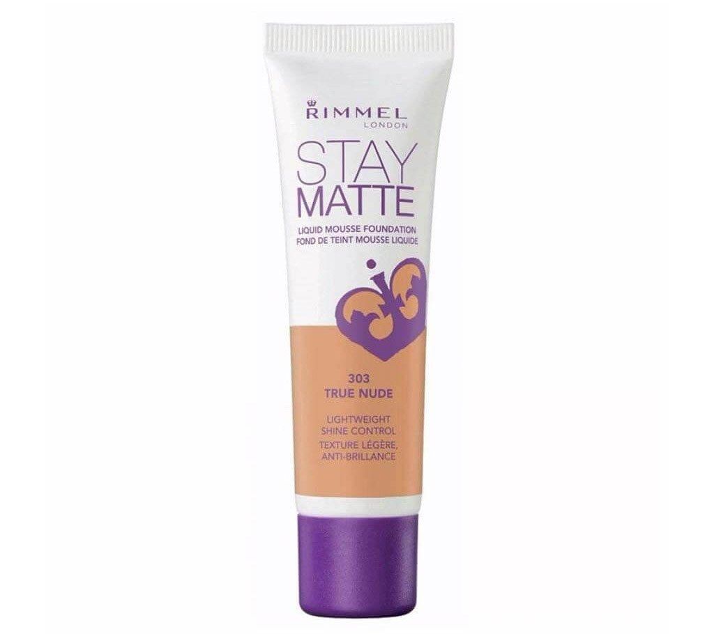 RIMMEL STAY MATTE Liquid Muse Foundation 