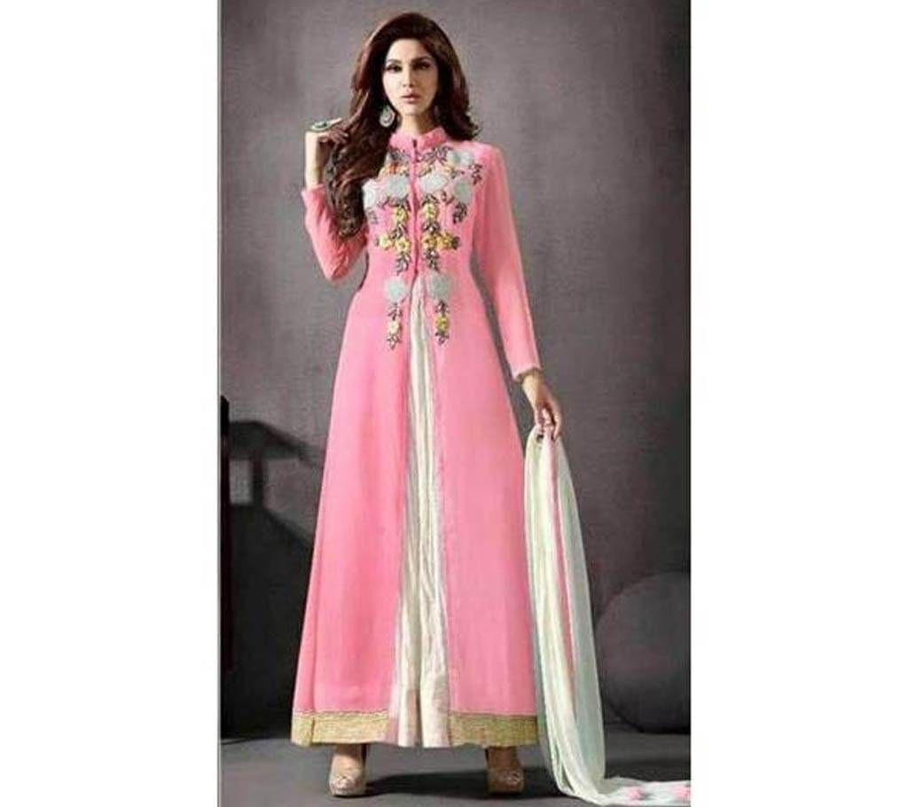 Semi Stitched Georgette Three-pcs