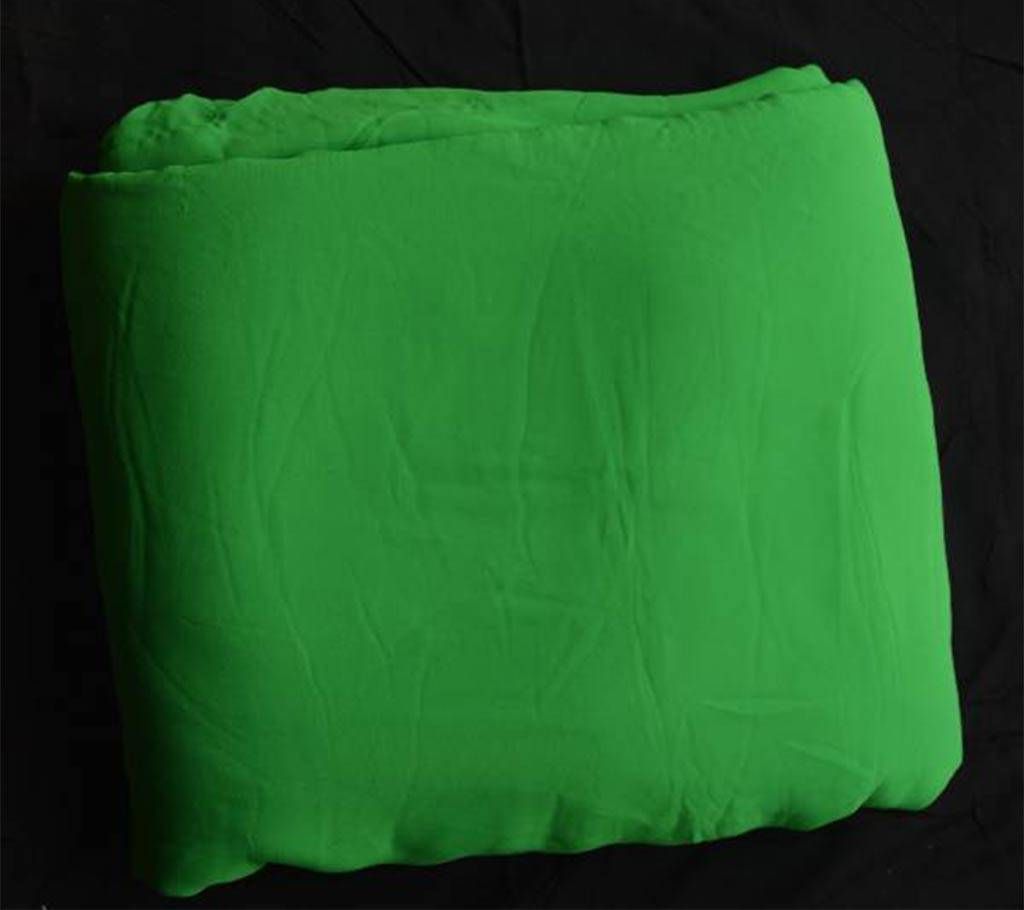 Indian Weightless Georgette - 1 Yard (Green)