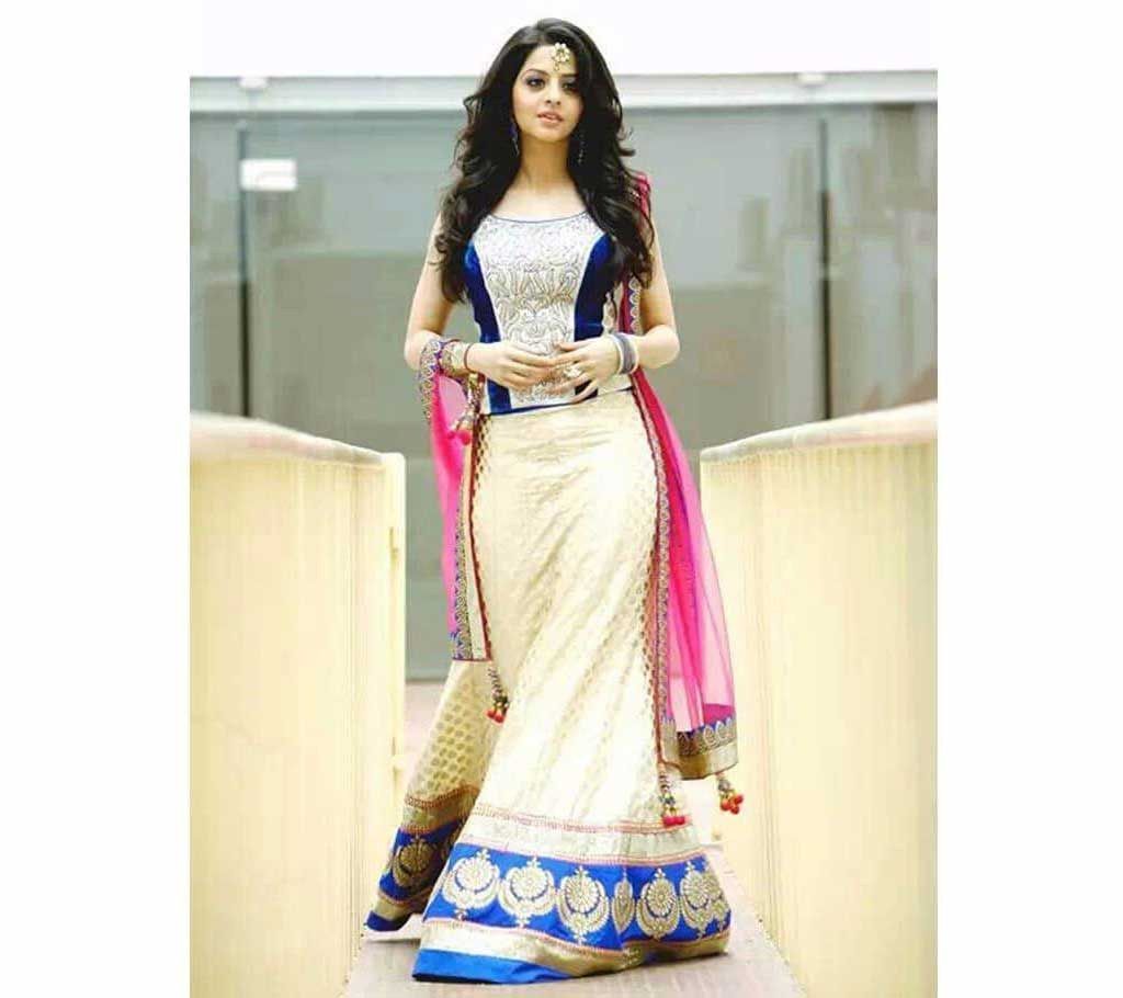 Indian semi-stitched anarkali dress 