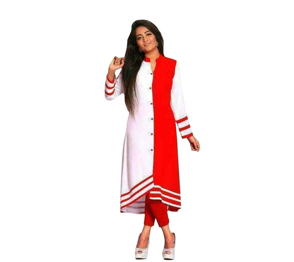 silk stiched kurti