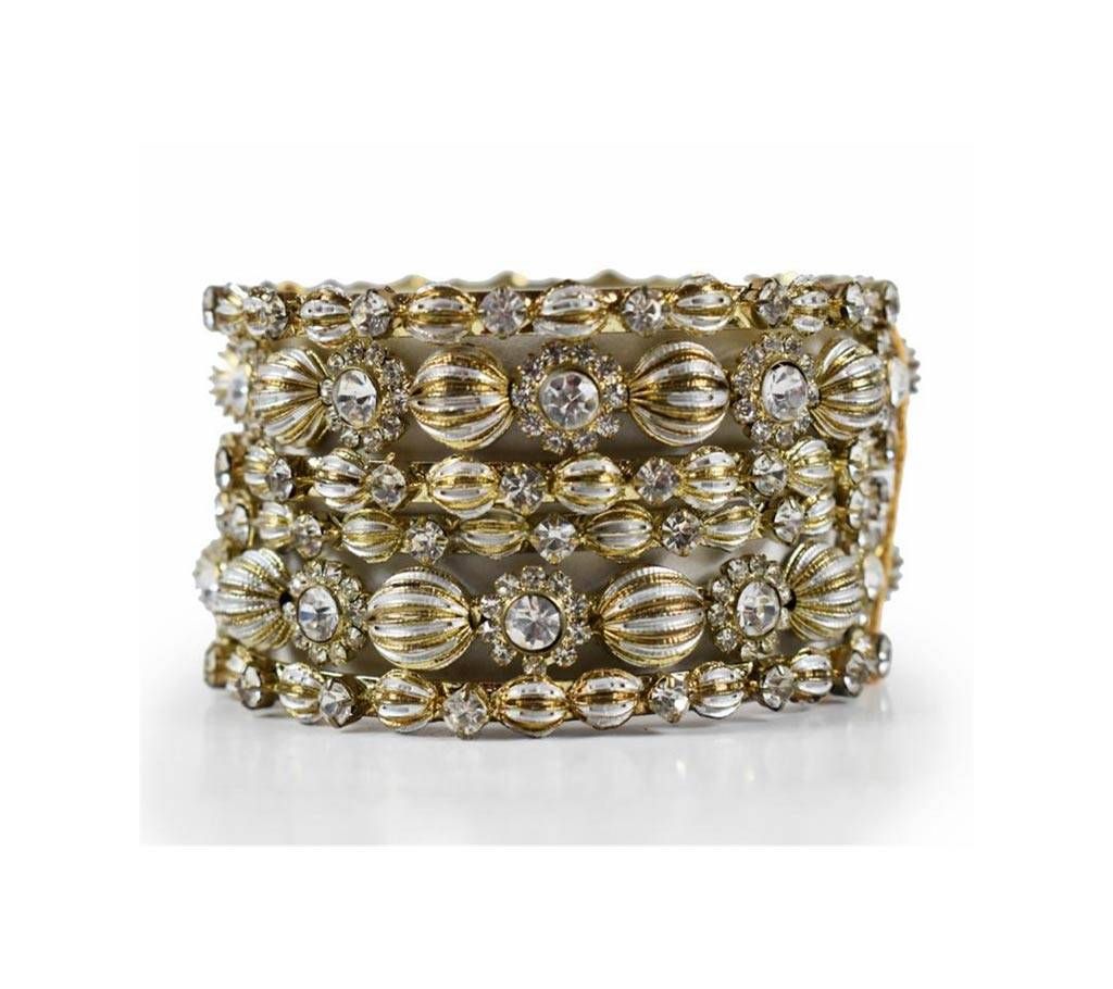 American Diamond Cat Bangles For Women (6 Pieces)