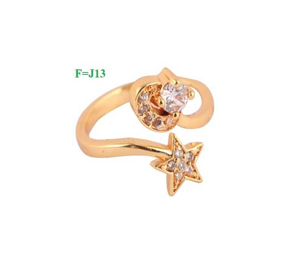 Ladies Gold Plated Finger Ring j13