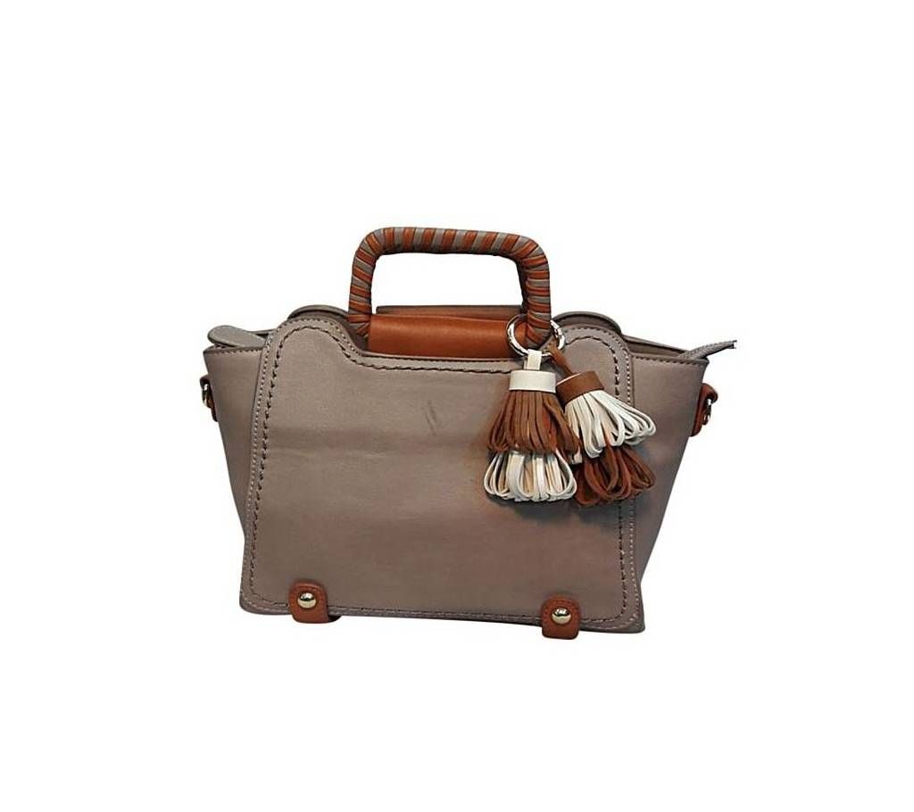 Tan Artificial Leather Shoulder Bag for Women