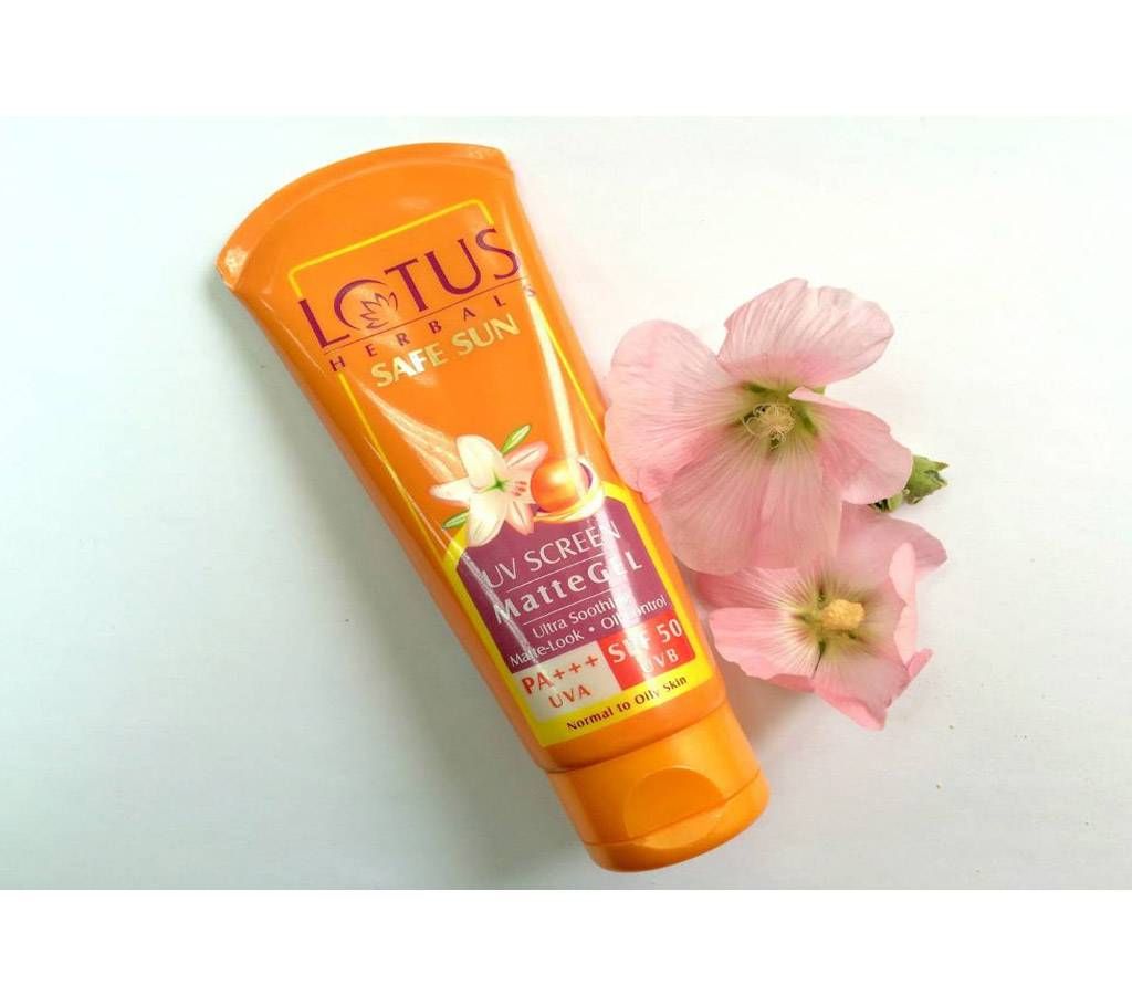 Lotus Herbals Safe Sun UV Screen Matte Gel with SPF50, 50.g India 