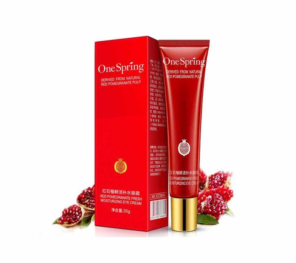 20g OneSpring Red Pomegranate Eye Cream Contour Eye Gel For Dark Circles Anti Puffiness Anti Wrinkles 20g Thailand