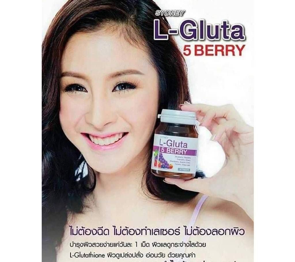 L-Gluta 5 Berry Whitening Skin Anti Aging vitamins - Thailand