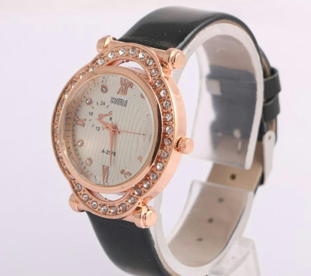 Ladies Artificial Leather Watch