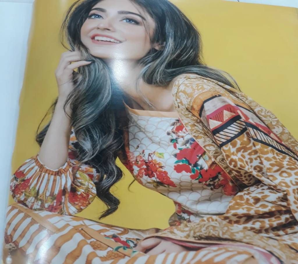 Three Piece Printed Lawn