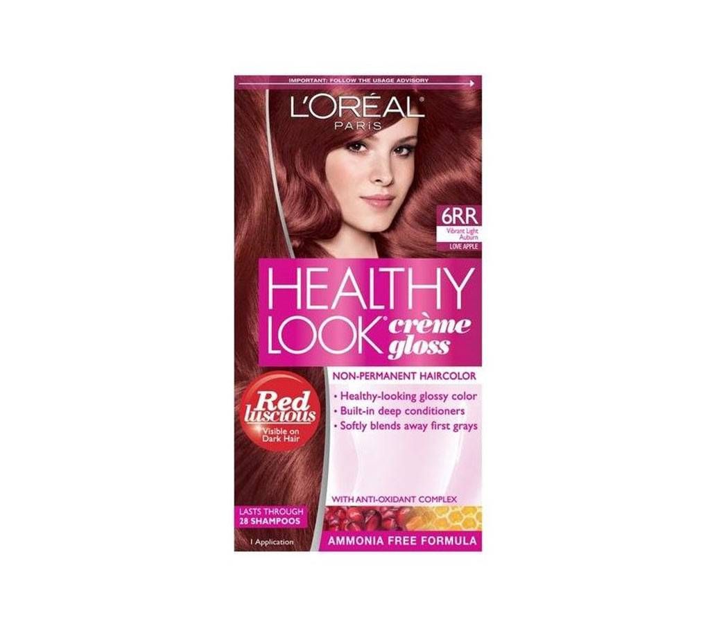 Loreal Paris 6RR vibrant Light Auburn Hair Colour - France