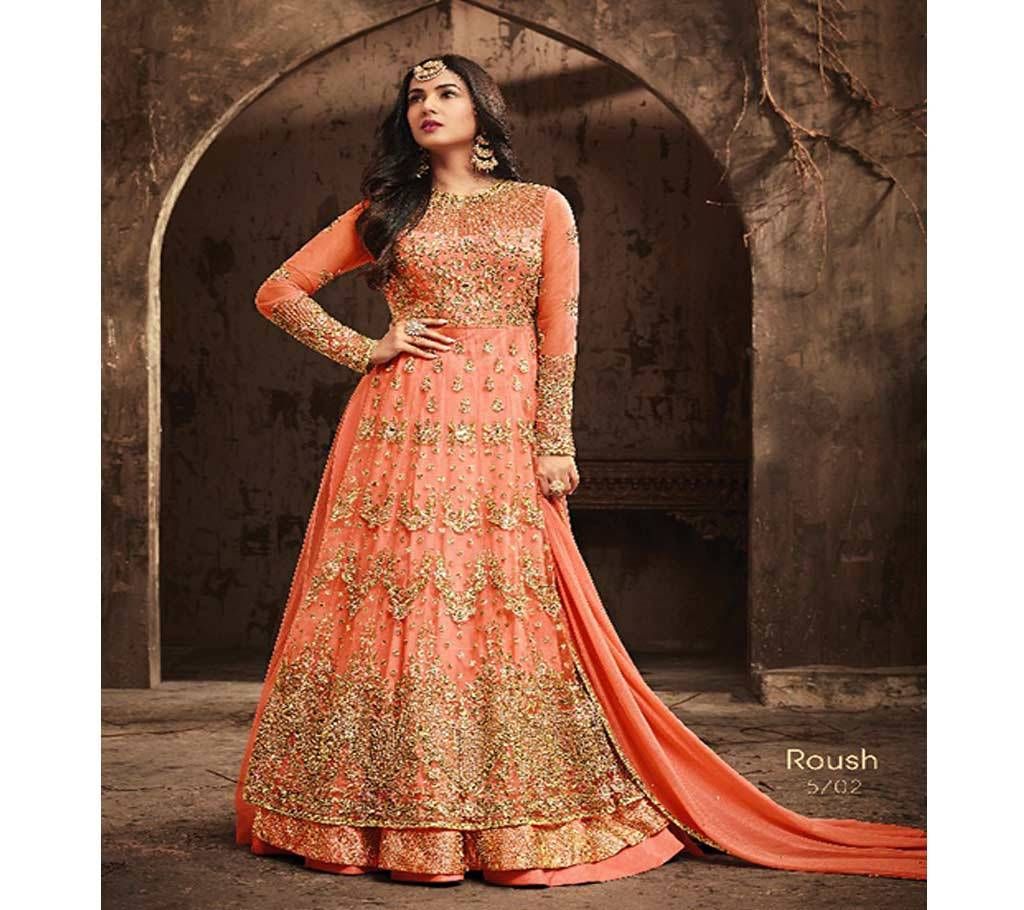 Unstitched Georgette Long Anarkoli dress
