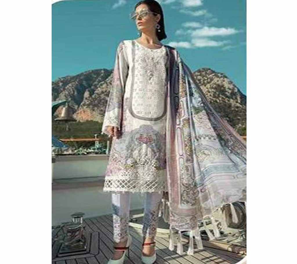 Original Indian Catalog Unstitched Three Piece