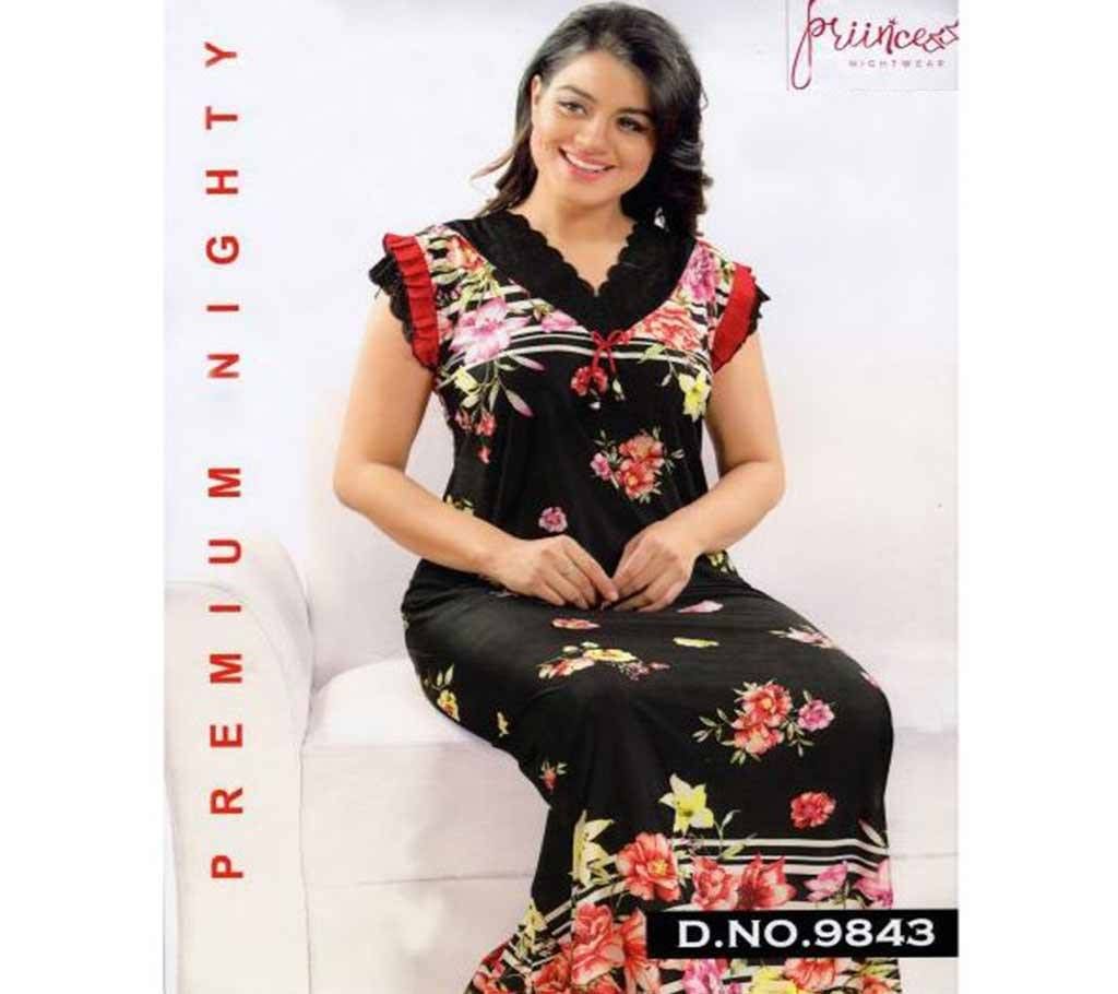 Fashionable One Part Night Dress-9843