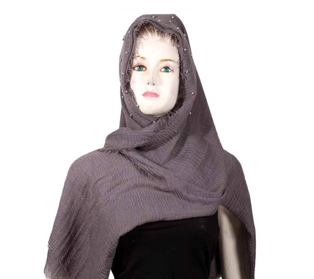 Full body coverage Crinckle Artificial Pearl Hijab