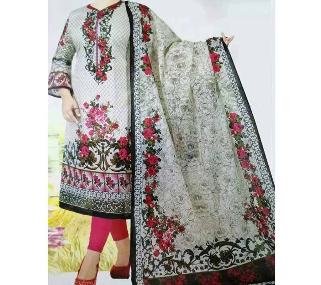 unstiched printed cotton