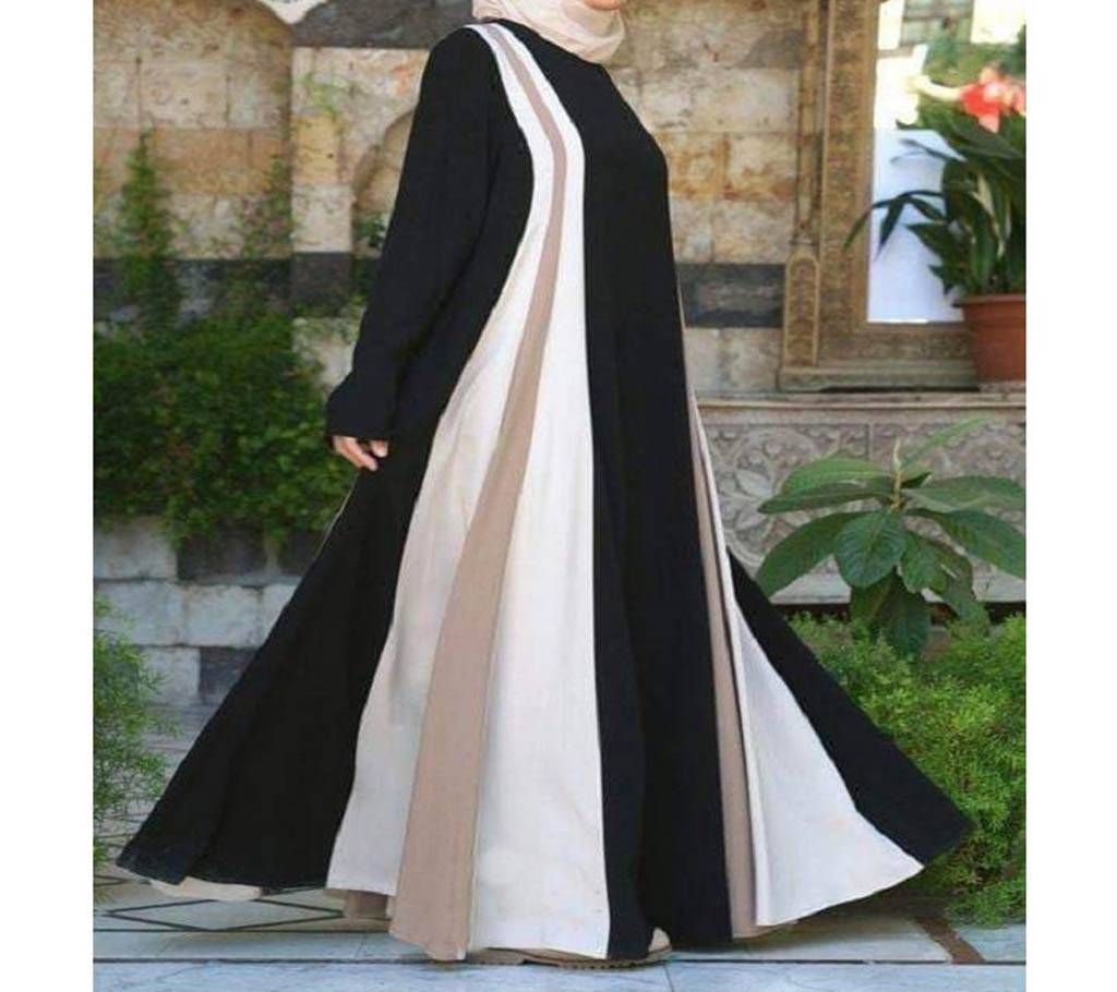 Black & Off White Borka For Women