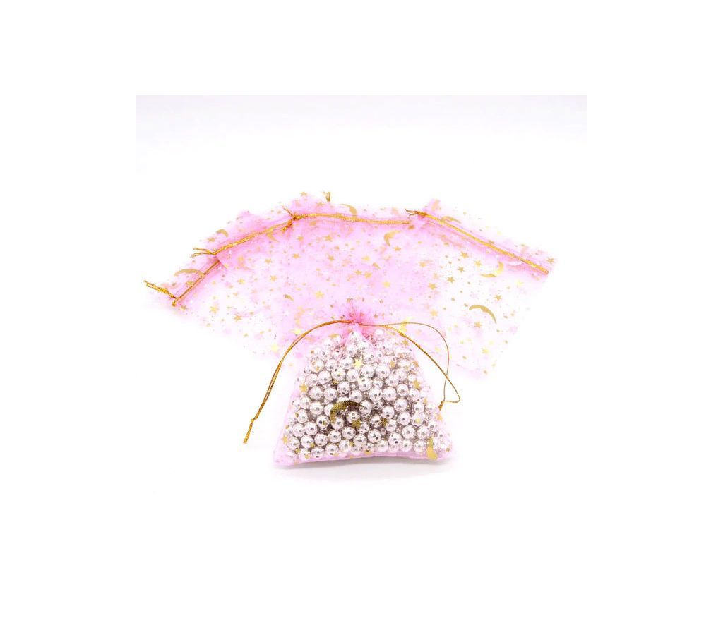 5 PCS Small Jewelry Organizer Bag 9*12 CM Pink