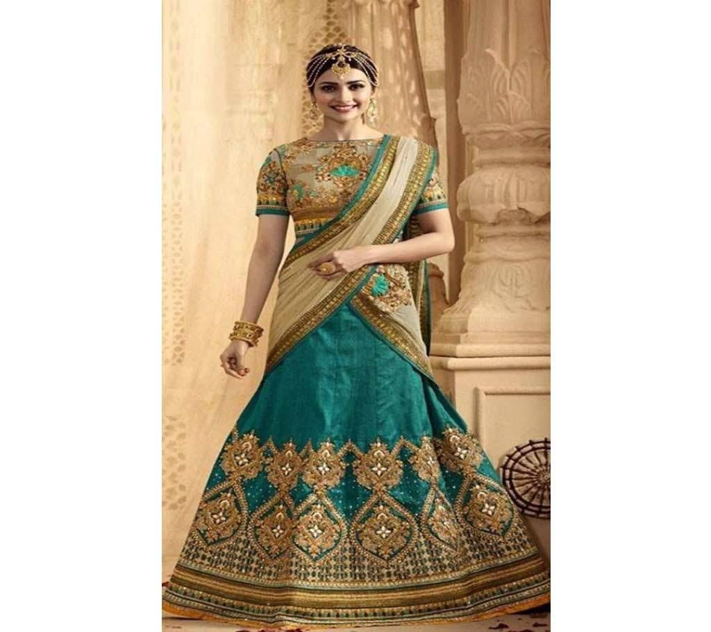  Unstitched silk Lehenga for women - 247 - HPS