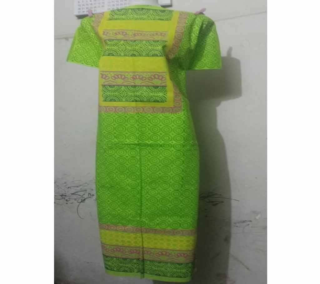 Unisthished Cotton Block print salwar kameez