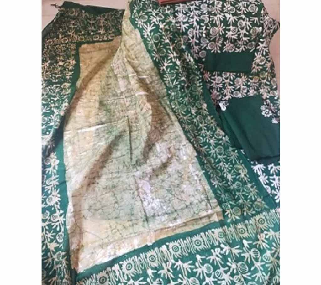 Unstitched Cotton Screen Printed 3Pcs for Women