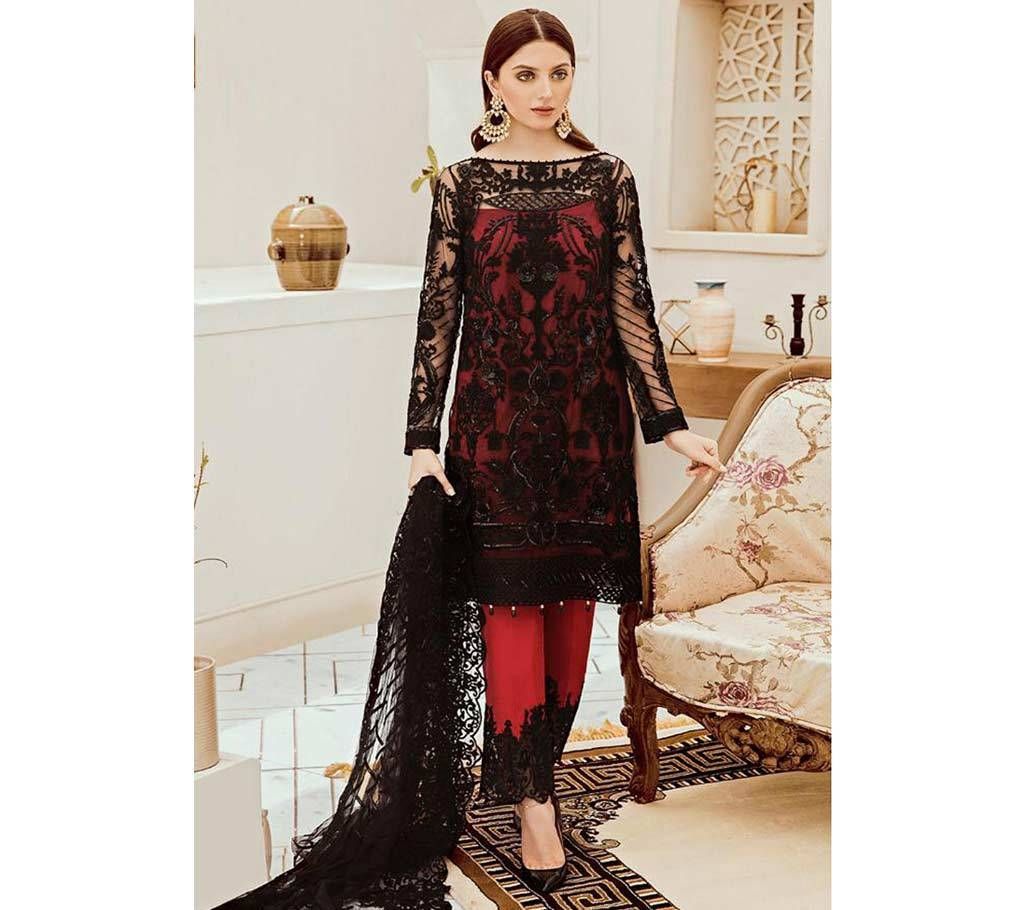Afrozeh Embroidery Collection Unstitched Georgette 3Pcs-2122