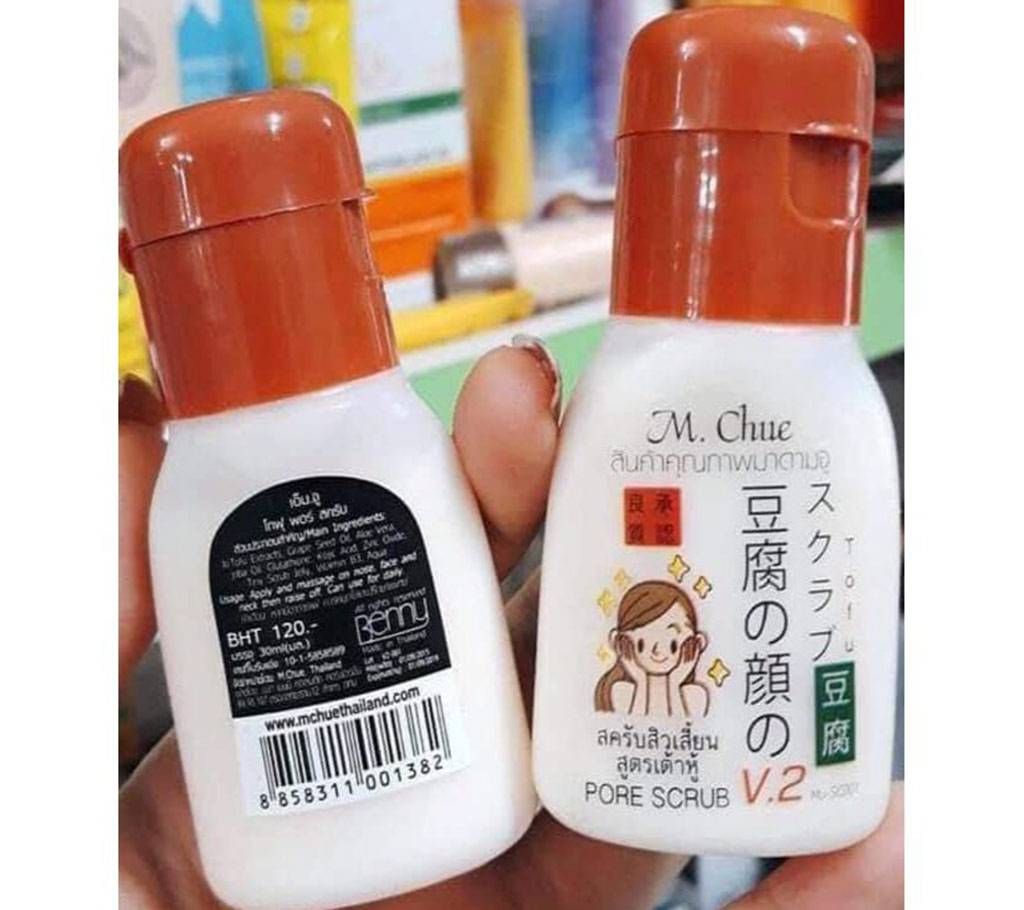 M.Chue Tofu Pore Scrub V.2-30ml-Thailand 