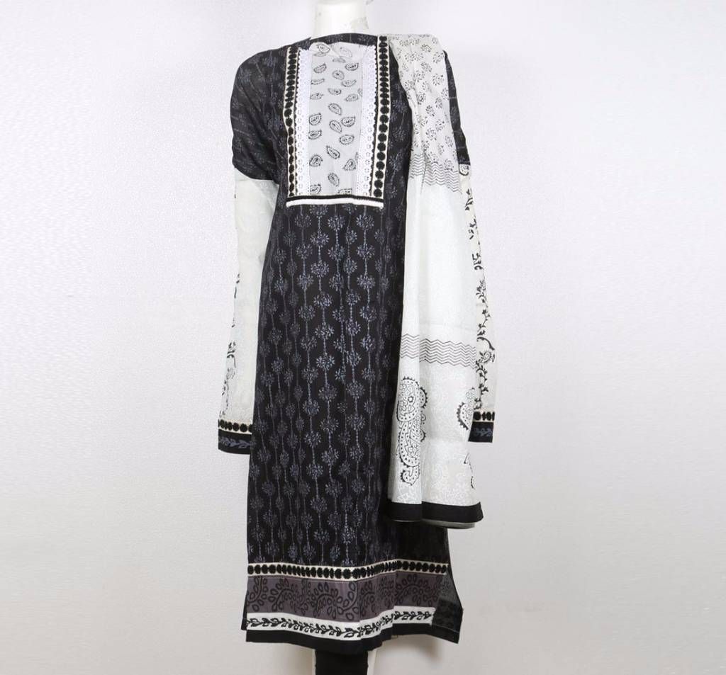 Unstitched Cotton 2 piece