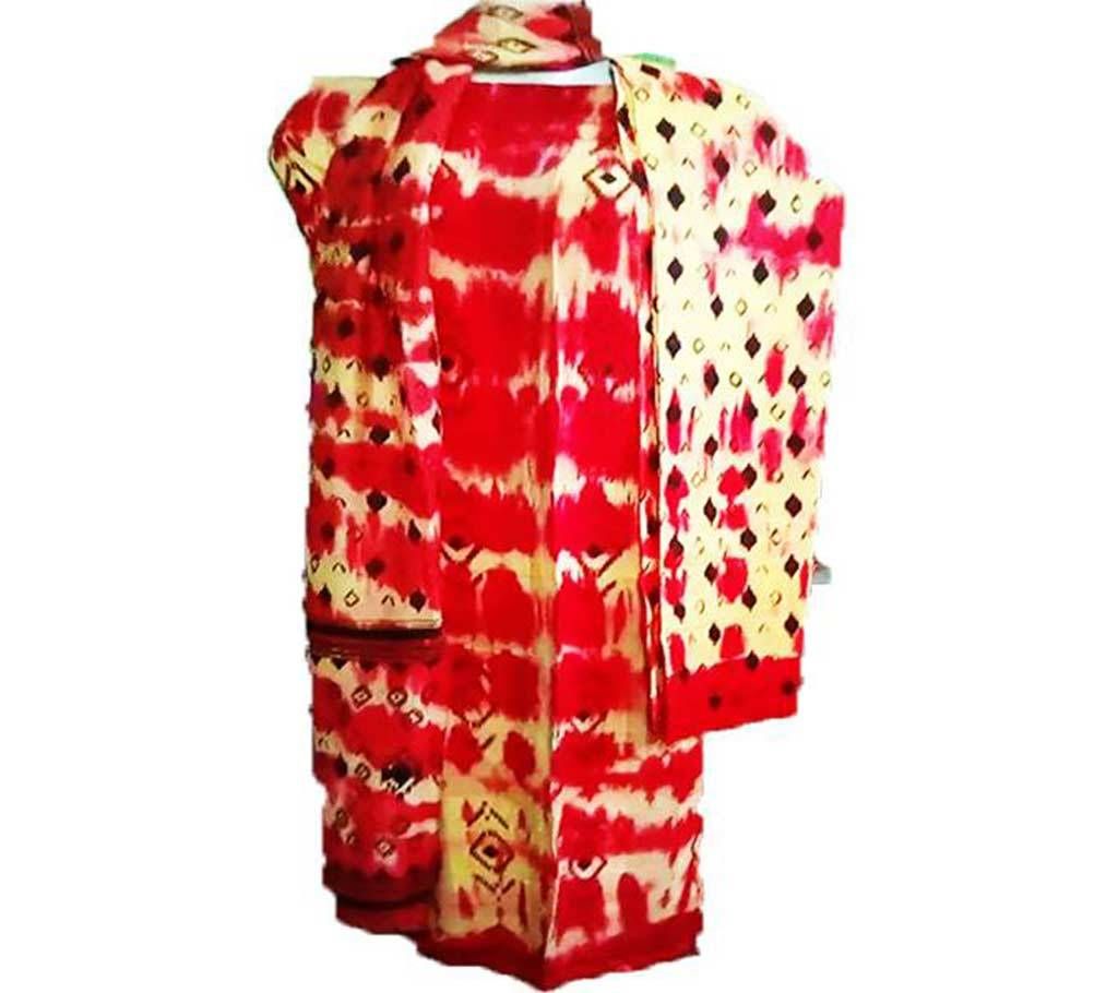  Unstitched Cotton Jamdani Boutique Three Piece 