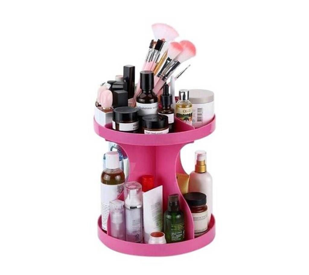 360 Degree Rotatable Plastic Cosmetic Storage