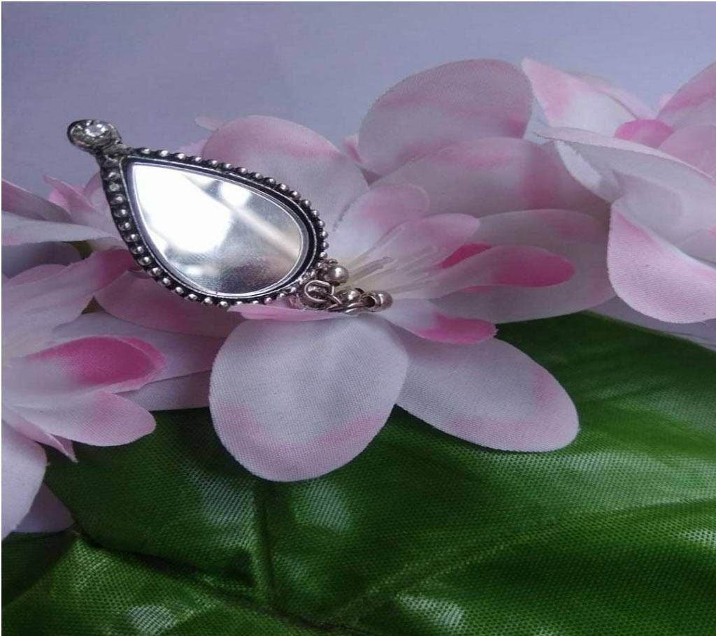 stone setting mirror finger ring 