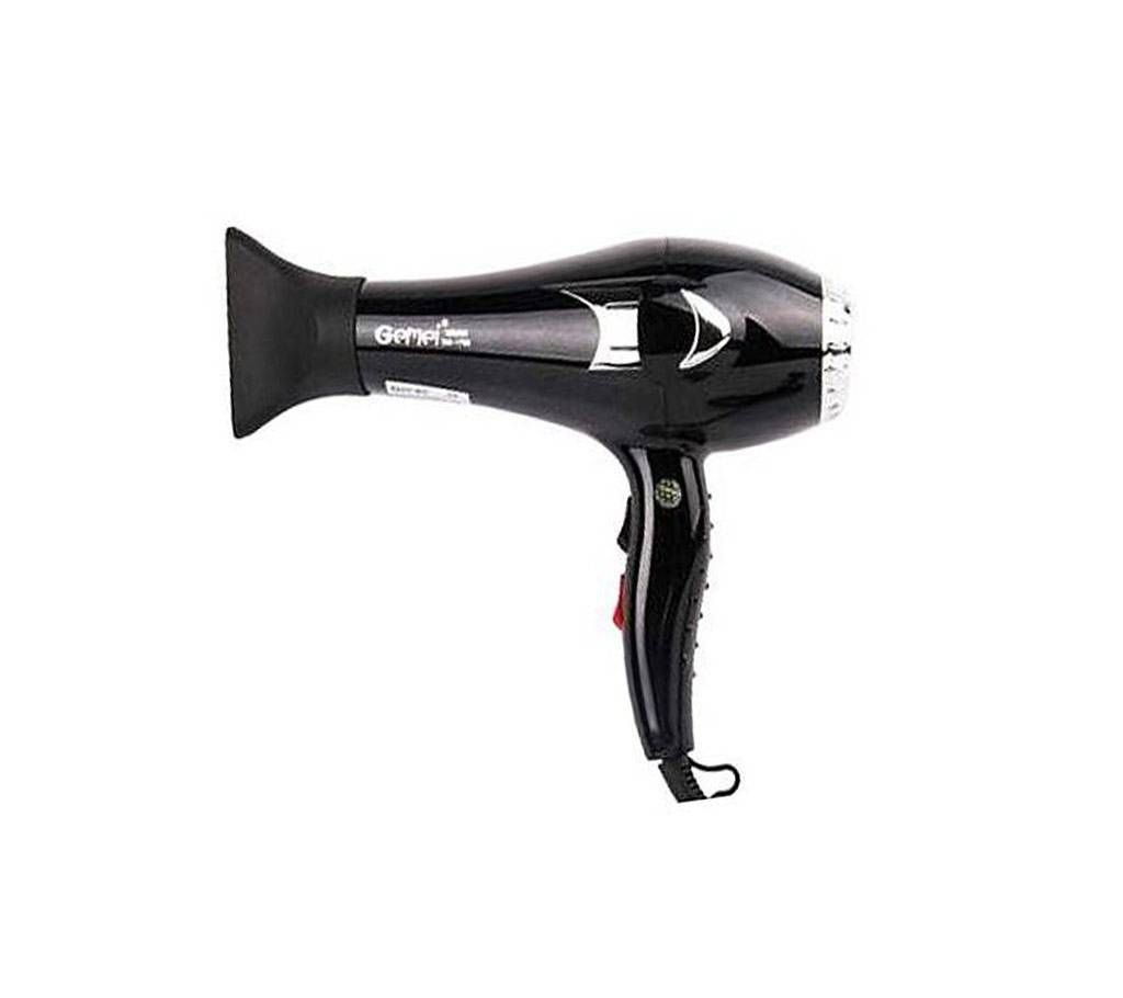 Gemei GM-1705 Hair Dryer - Black