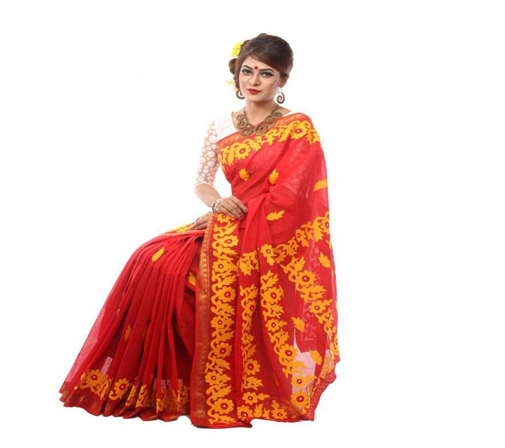 Pure Cotton With Hand Embroidery & Cut work Saree