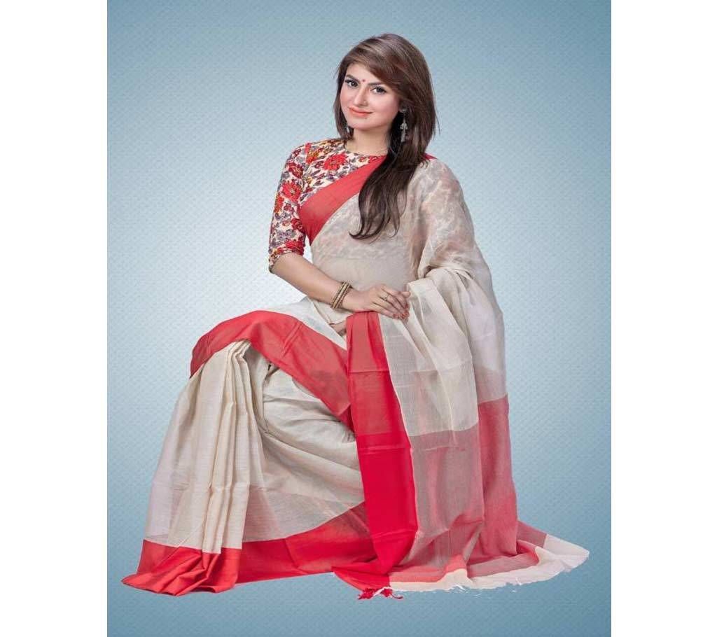 Moslin Coton Saree 13 Hat With Blouse